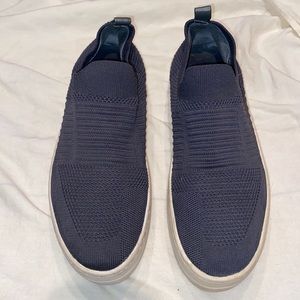 J Slides dark gray knit slip on shoes